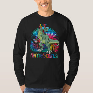 T-shirt Memesaurus Rex Dinosaur Tie Dye Meme Saurus Mère