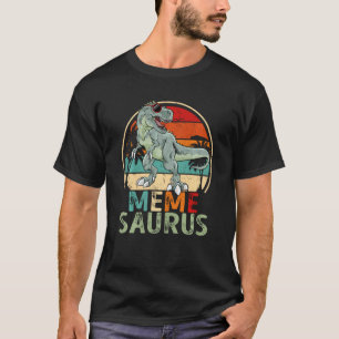 T-shirt Memesaurus Rex Dinosaure Mème Drôle Amoureux Sauru