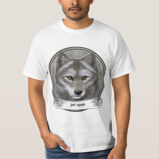 T-shirt Mémoire aimant les loups  (Devant)