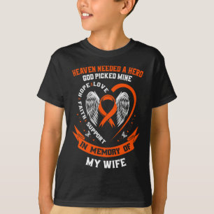 T-shirt Mémoire De La Femme Leucémie Dons Mémorial H
