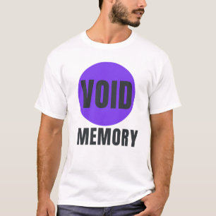 T-shirt MÉMOIRE NULLE Design Graphique Esthétique Tech M