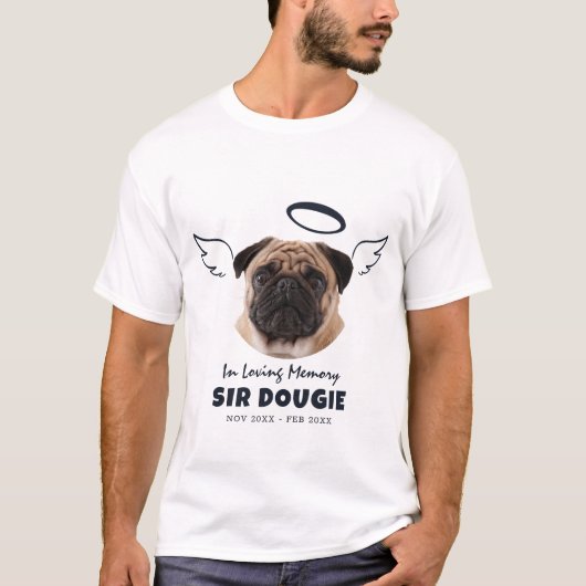 T-shirt Mémorial dans l'amour Mémoire Animaux Anges Ailes (Devant)
