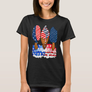 T-shirt Memorial Day 4 juillet Holiday Patriotic Ice Cre