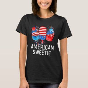 T-shirt Memorial Day 4 juillet Holiday Patriotic Ice Cre