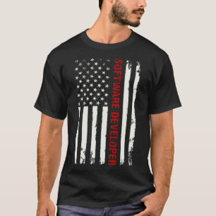 T-shirt Memorial Day développeur logiciel drapeau usa patr