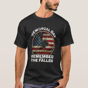 T-shirt Memorial Day (en anglais) Souvenez-vous des vétéra