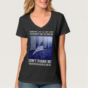 T-shirt Memorial Day est pour eux Vétérinaire Jour est pou