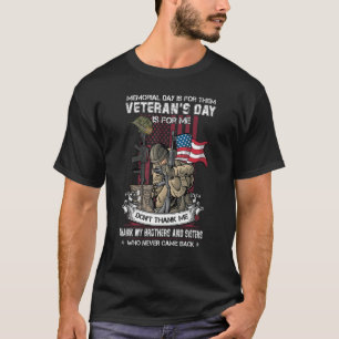 T-shirt Memorial Day est pour eux Vétérinaire Jour est pou