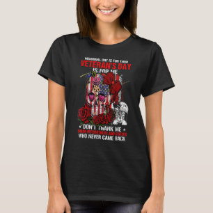 T-shirt Memorial Day est pour eux Vétérinaire la journée e