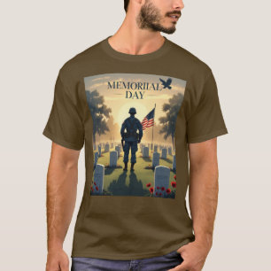 T-shirt Memorial Day Hommage Artwork - Honorer les América