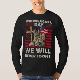 T-shirt Memorial Day Nous n'oublierons jamais l'ancien com
