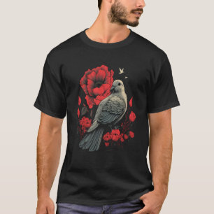 T-shirt Memorial Day Red Poppy Flower Dove USA Flag 4e de