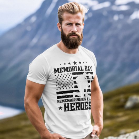 T-shirt Memorial Day USA Flag Funky Party Veterans Day