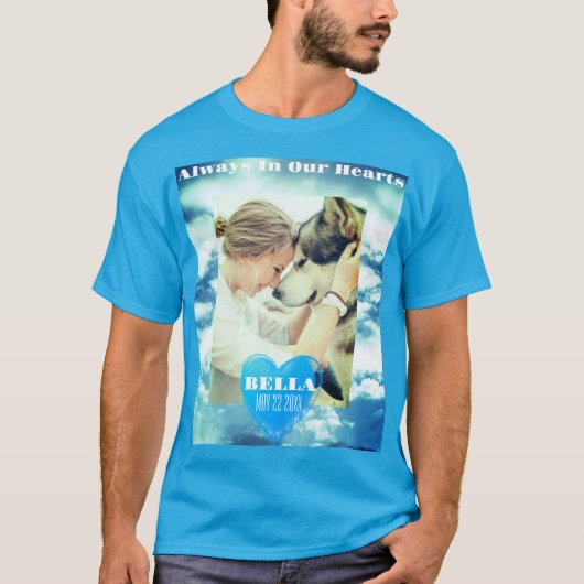 T-shirt Mémorial de la vie de célébration personnalisée (Devant)