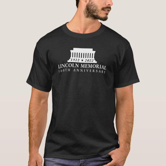 T-shirt Mémorial de Lincoln 1922 2022 100e anniversaire (Devant)