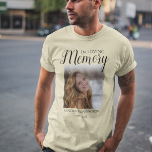 T-Shirt Mémorial de Photo Personnalisé