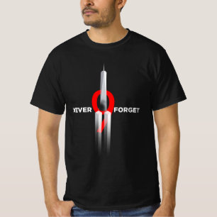 T-shirt Mémorial du 11 septembre Drapeau Ne jamais oublier