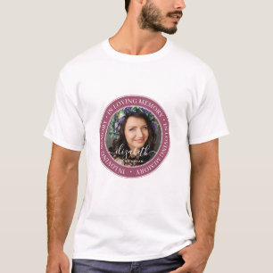 T-shirt Mémorial en mémoire d'amour Élégante photo classiq