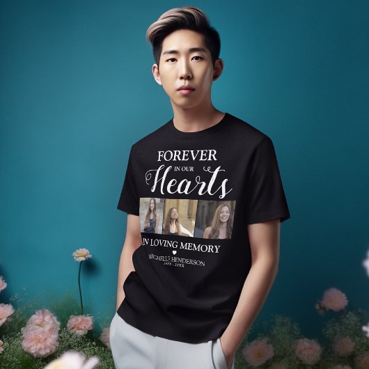 T-shirt Memorial Forever dans nos coeurs commémorer