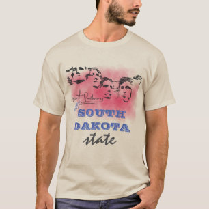 T-shirt Mémorial national de Rushmore DAKOTA DU SUD État