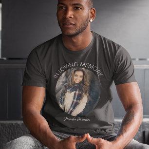 T-Shirt Mémorial Ovale Photo "En Souvenir"