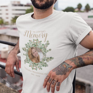 T-Shirt Memorial Photo Eucalyptus Personnalisé