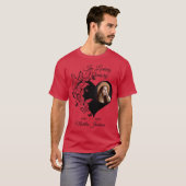 T-shirt Mémorial photo moderne "In love Memory" (Devant entier)