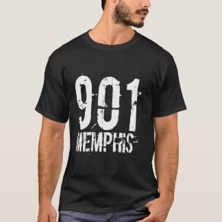 T-shirt Memphis 901 Indicatif régional désorganisé