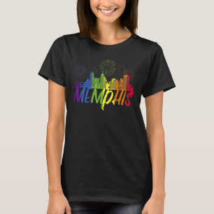 T-shirt Memphis Pride Skyline Pride Parade Memphis