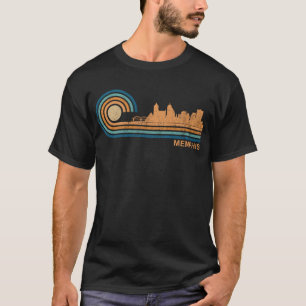 T-shirt Memphis Skyline Retro Memphis Fan Tennessee