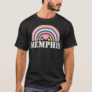 T-shirt Memphis Tennessee mignonne Rainbow Vintages filles