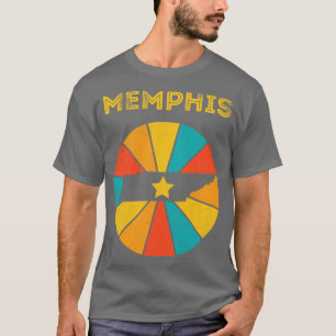 T-shirt Memphis Tennessee Souvenir Vintage désorganisé 1