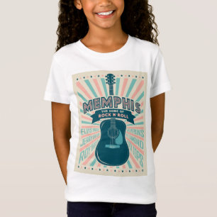 T-Shirt Memphis, TN : Série de guitares Rock-N-Roll