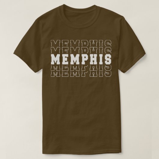 T-shirt Memphis ville Tennessee Memphis AMT 1 (Design devant)