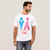 T-shirt Men and Women Typography Icon Design (Devant entier)