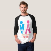 T-shirt Men and Women Typography Icon Design – Bold Pink & (Devant entier)