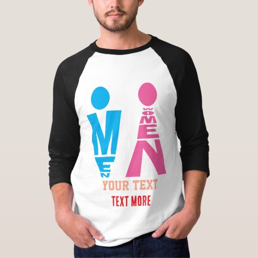 T-shirt Men and Women Typography Icon Design – Bold Pink & (Devant)