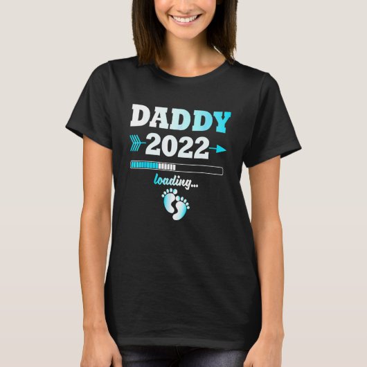 T-shirt Men Daddy 2022 Loading Expectant Father Offspring (Devant)