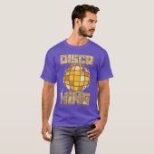 T-shirt Men Disco King Dancing 70s 80s 90s Music retro (Devant entier)