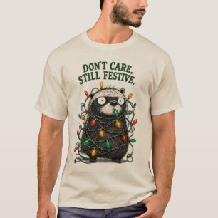 T-shirt M'en Fout Toujours Festif Blaireau Drôle
