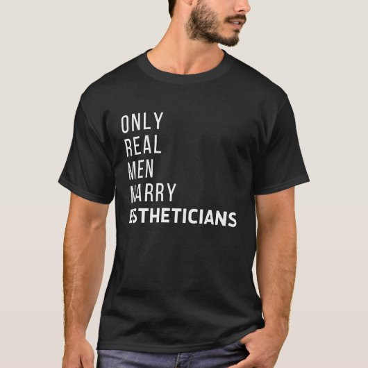 T-shirt Men Marry Estheticians Licensed Esthetician Skin C (Devant)