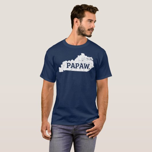 T-shirt Men Papaw T Kentucky T Kentucky Grand-père (Devant entier)