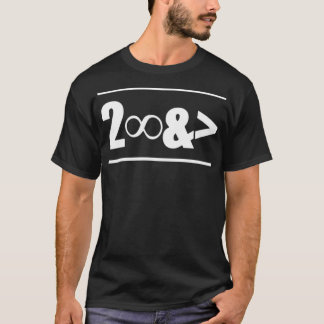 T-shirt Men s Fun Novelty To infinity and beyond Maths wit