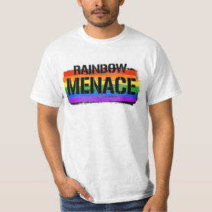 T-shirt Menace arc-en-ciel