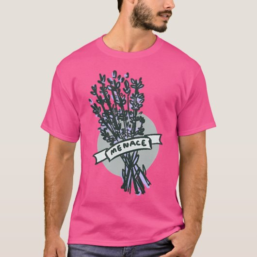 T-shirt Menace Lavande (Devant)