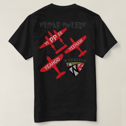 T-shirt Menace triple de Warkites (Design dos)