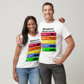 T-shirt Menaces de moustache (Unisexe)