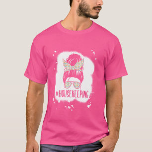 T-shirt Ménage Vie Messy Bun Ménage Ménage Nettoyer Maison