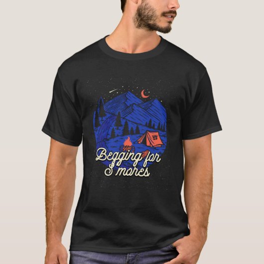 T-shirt Mendier pour Smores Camping Camper Camping Camping (Devant)