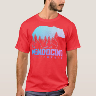 T-shirt Mendocino California Bear Grizzly Pride Extérieur